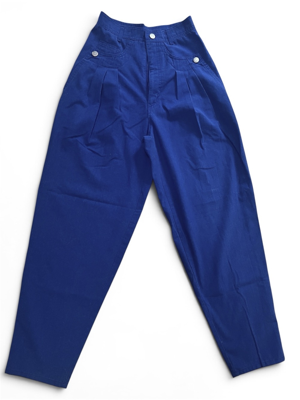 Billabong Royal Blue High-Waist Pleated Trousers